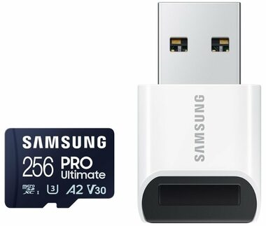 Samsung Micro SDXC PRO Ultimate 256GB + USB adaptér / UHS-1 / Class 10 / U3 / Čítanie: 200MBps / Zápis: 130MBps