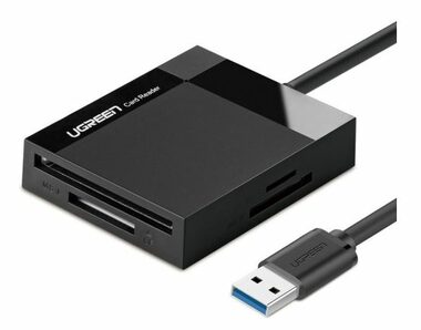 Ugreen Čítačka pamäťových kariet USB 3.0 SD čierna / micro SD / CF / MS 