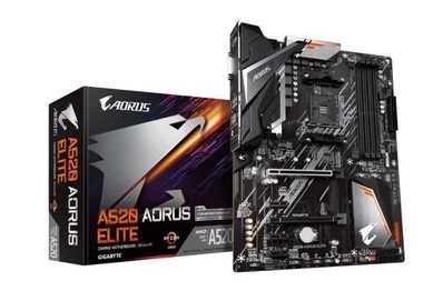 Rozbalené - GIGABYTE A520 AORUS ELITE (rev. 1.0) / AMD A520 / DDR4 / SATA III RAID / USB / GLAN / M.2 / sc.AM4 / ATX / rozbalené