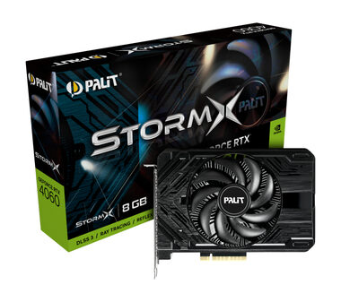 Palit GeForce RTX 4060 Storm X 8GB / 1830 - 2460 MHz / 8GB GDDR6 / 128-bit / 1x HDMI + 3x DP / 115W (8)