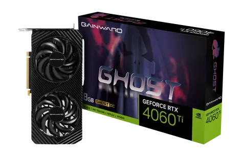 Gainward RTX 4060 Ti Ghost OC 8GB / 2310 - 2685 MHz / 18GB GDDR6 / 128bit / 1x HDMI + 3x DP / (8)