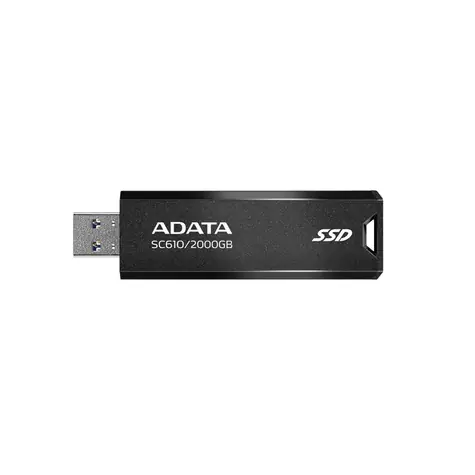 ADATA SC610 2TB čierna / SSD / Externé / čítanie: 550MBps / zápis: 500MBps / USB 3.2 Gen2