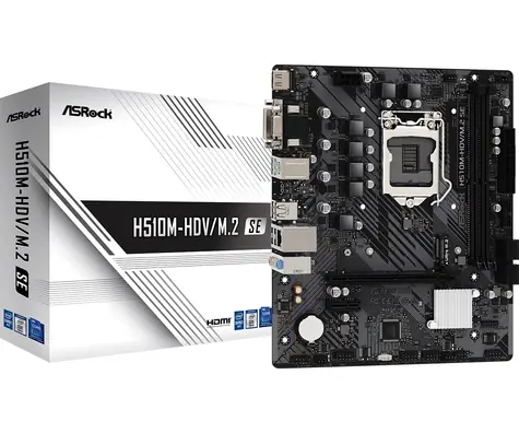 ASRock H510M-HDV/M.2 / H510 / LGA 1200 / 2x DDR4 / PCIex16 / GLAN / mATX