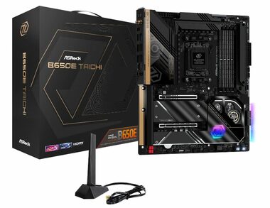 ASRock B650E Taichi / AM5 / 4X DDR5 / 2x PCIex16 / 2.5 GLAN / Wi-Fi / BT / eATX