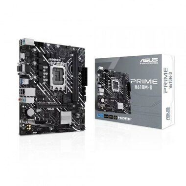 ASUS PRIME H610M-D / H610 / LGA 1700 / 2x DDR5 / PCIEx16 / 1x GLAN / mATX