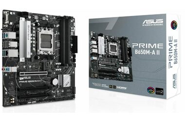 ASUS PRIME B650M-A II CSM / B650 / AM5 / 4x DDR5 / PCIEx16 / 1x 2.5GLAN / mATX 