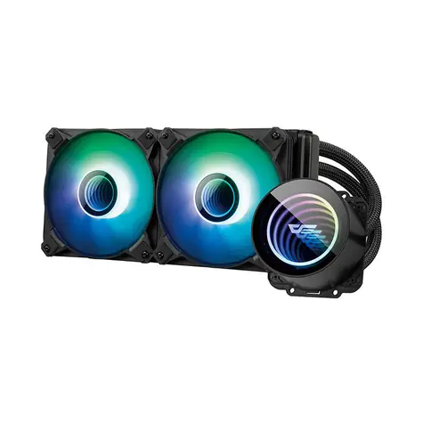 darkFlash DX240 V2 ARGB čierna / 2x 120 mm / ARGB podsvietenie / 800-1800 RPM / 32 dB / Intel + AMD