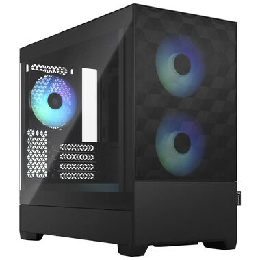 Fractal Design Pop Mini Air RGB Clear Tint čierna / mATX / 2x USB 3.2 / 3x 120mm / bez zdroja / priehľadná bočnica