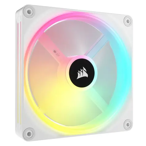 Corsair iCUE LINK QX140 RGB biela / Fluid Dynamic Bearing / 400 - 2400 RPM / 82.5 CFM / RGB / 4-pin