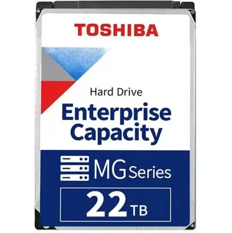 Toshiba Enterprise Capacity MG10 22TB 512e / HDD / 3.5 "/ SATA 6Gbits / 512MB cache / 7 200 rpm / Interné / 5y