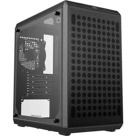Cooler Master Q300L V2 čierna / microATX / 2x USB-A 3.2 &amp; 1x USB-C 3.2 2x2 / 2x 120mm / bez zdroja / priehľadná bočnica