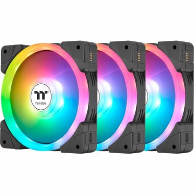 Thermaltake SWAFAN EX12 ARGB čierna 3ks / Ventilátor / 120 mm / Hydraulic Bearing / 2000 RPM @ 32.5 dB / 57.11 CFM