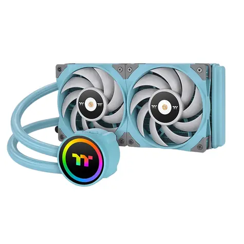 Thermaltake Toughliquid 240 ARGB modrá / AIO vodný chladič CPU / 2x 120 mm / 2000 RPM @ 22.3 dB / 58.35 CFM