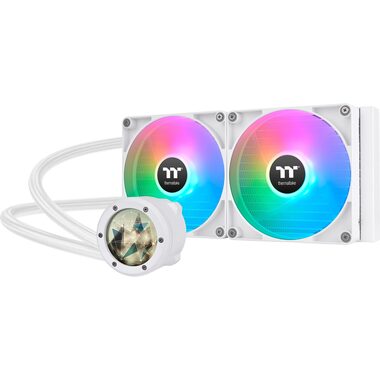 Thermaltake TH280 V2 Ultra ARGB biela / AIO vodný chladič CPU / 2x 140 mm / 1800 RPM @ 34.7 dB / 84.32 CFM