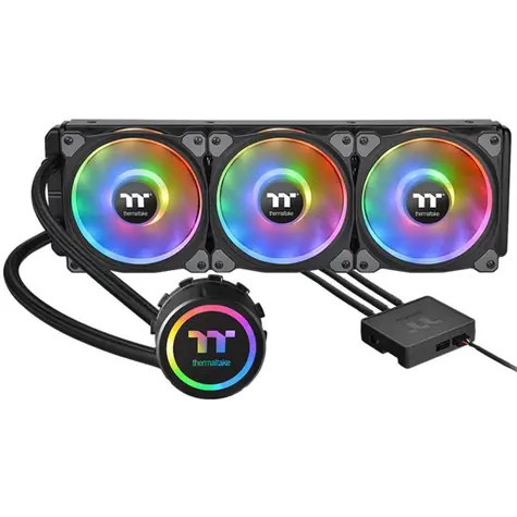 Thermaltake Floe DX RGB 360 čierna / AIO vodný chladič CPU / 3x 120 mm / 1500 RPM @ 23.9 dB / 42.45 CFM