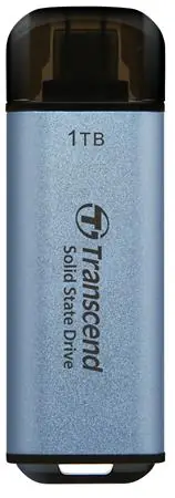 Transcend ESD300C Externý SDD 1TB modrá / USB-C 3.2 Gen 2 / R: 1050MBs / W: 950MBs