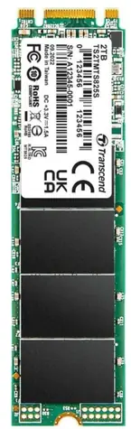 Transcend MTS825S 2TB/M.2 2280 SATA/RW: 560/500 MBps/ IOPS: 55K/80K/MTBF 2.0mh/3y