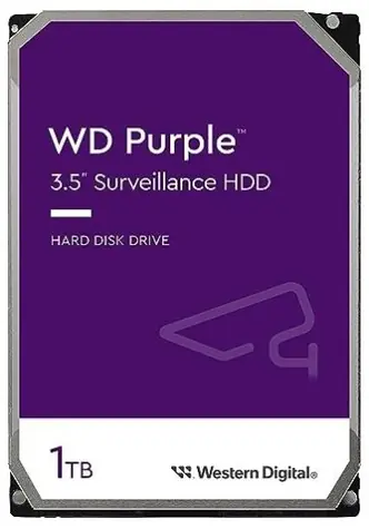 WD Purple WD11PURZ 1TB / HDD / 3.5" SATA III / 5 400 rpm / 64MB cache / 3y / pre dohľadové centrá