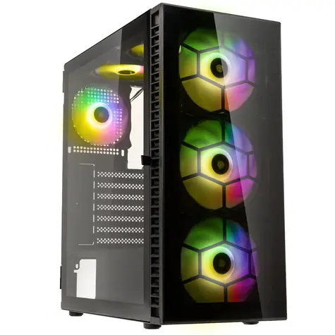 Kolink Observatory HF Glass ARGB čierna / ATX / 1x USB-A 3.0 / 2x USB-A 2.0 / 3x 140mm / 3x 120mm / bez zdroja