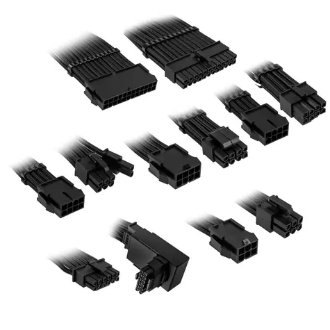 Kolink Predlžovacia sada opletených káblov Core Pro Braided Cable Extension Kit 12V-2x6 Typ 1 čierna