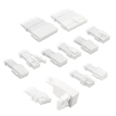 Kolink Predlžovacia sada opletených káblov Core Pro Braided Cable Extension Kit 12V-2x6 Typ 2 biela