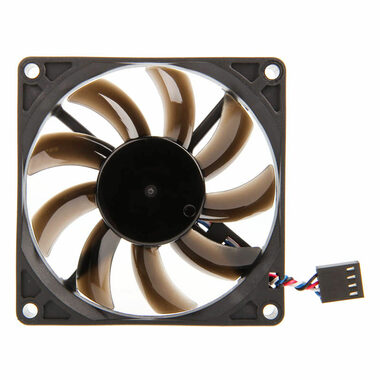 Noiseblocker BlackSilent Pro Fan PC-P čierna / 80mm / 25.8 dB @ 2500 RPM / 30.60 CFM / 4-pin PWM