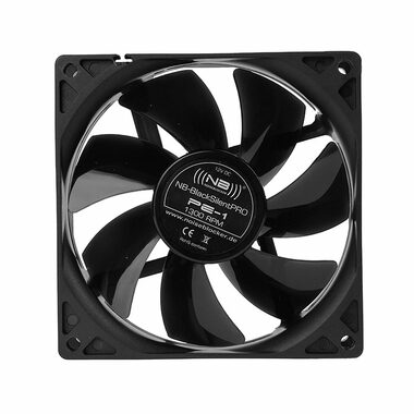 Noiseblocker BlackSilent Pro Fan PE-1 čierna / 92mm / 14 dB @ 1300 RPM / 24.70 CFM / 3-pin