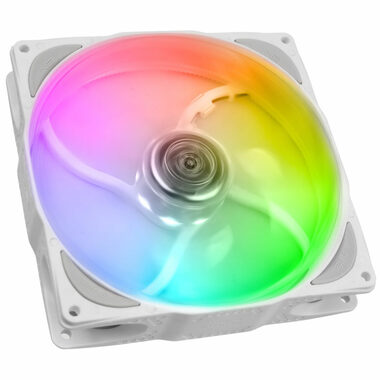 Noiseblocker NB-eLoop X B14-P ARGB biela / 140mm / 29.6 dB @ 1500 RPM / 109.47 CFM / 4-pin + 3-pin