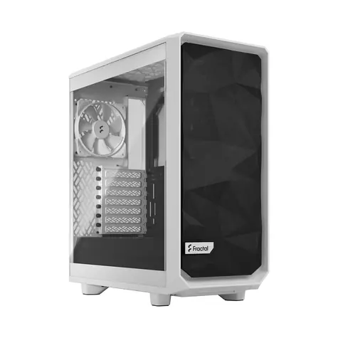 Fractal Design Meshify 2 Compact Lite biela / ATX / 2x USB-A 3.2 / bez zdroja / priehľadná bočnica / prachové filtre