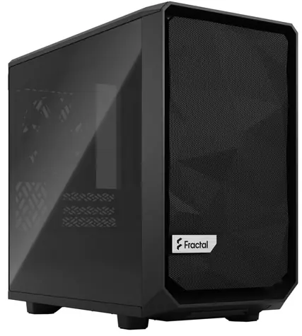 Fractal Design Meshify 2 Nano TG Dark Tint čierna / Mini-ITX / 2x USB-A / 1x USB-C 3.2 / bez zdroja / priehľadná bočnica