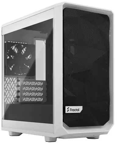 Fractal Design Meshify 2 Mini TG Clear Tint biela / Micro-ATX / 2x USB-A 3.2 / 1x USB-C 3.2 / bez zdroja / prach filtre