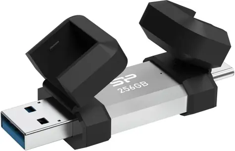 Silicon Power Mobile C51 64GB strieborná / USB-A / USB-C 3.2