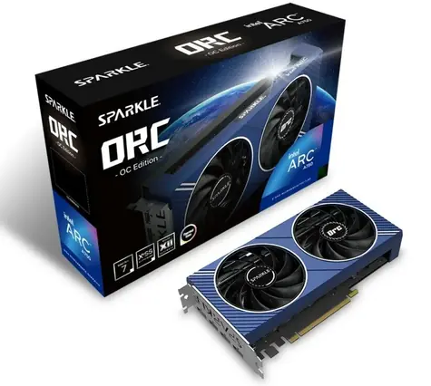 Sparkle Intel Arc A750 ORC OC Edition 8G / 2050 MHz / 8GB GDDR6 / 256-bit / 1x HDMI + 3x DP / (8+8)