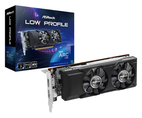 ASRock Intel Arc A380 Low Profile 6GB / 2000 MHz / 6GB GDDR6 / 96-bit / 1xHDMI + 1x DP