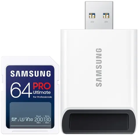 Samsung SDXC PRE ULTIMATE 64GB + adaptér / SDXC / USB 2.0 / Class 10 