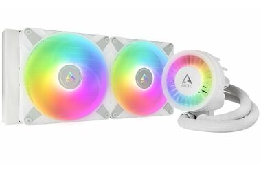 ARCTIC Liquid Freezer III - 280 A-RGB biela / 2x 140mm / 22.5 dB @ 1900 RPM / 69.9 CFM / AMD + Intel