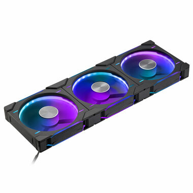 PHANTEKS D30 PWM Reverse Airflow D-RGB čierna 3 ks / 140mm / Hydrodynamic Bearing / 1800 RPM / 71.7 CFM / 4-Pin + 3-Pin