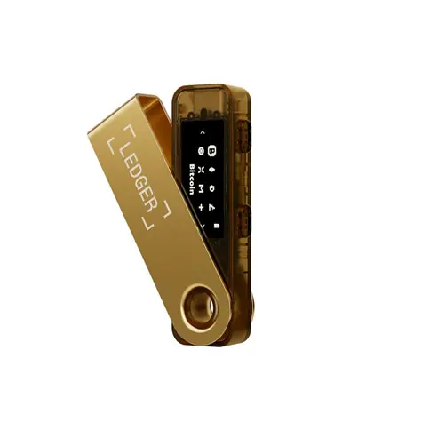 Ledger Nano S PLUS Gold / hardvérová peňaženka na kryptomeny