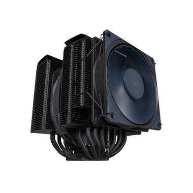 Cooler Master MasterAir MA824 Stealth čierna / 120 + 135mm / 1950 + 1550 RPM / 24.6 dB / AMD + Intel