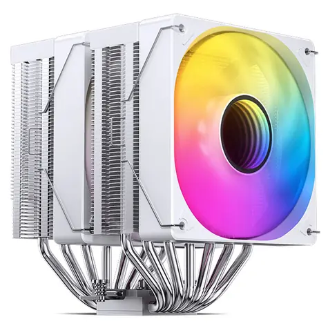 Jonsbo CR-3000 A-RGB biela / 2x 120mm / 1500 RPM @ 32 dB / TDP 260W / AMD + Intel