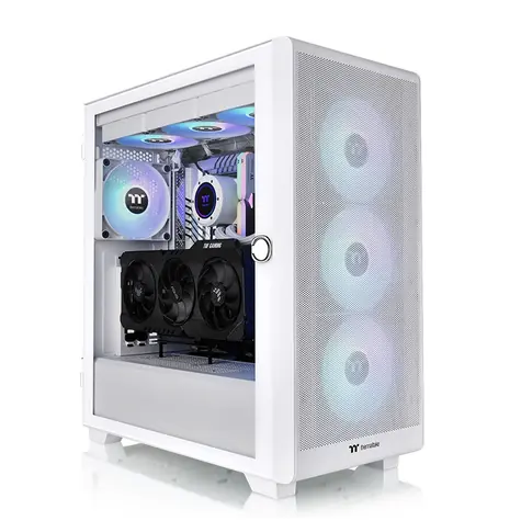 Thermaltake S250 ARGB biela / E-ATX / 2x USB-A 3.0 / 4X 120mm RGB / bez zdroja / priehľadná bočnica