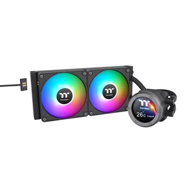 Thermaltake TH280 V2 Ultra EX ARGB čierna / 2x 140mm / 2000 RPM / 90.3 CFM / A-RGB / AMD + Intel