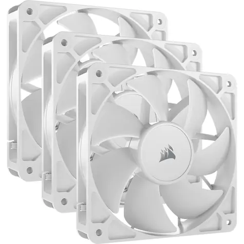 Corsair RS120 PWM 3ks biela / 120mm / Magnetic Dome Bearing / 420-2100 RPM / 72.8 CFM / 4-Pin