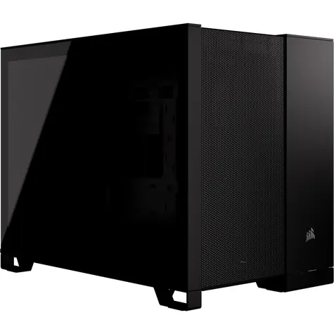 Corsair 2500D Airflow čierna / mATX / 2x USB-C 3.2 / 1x USB-A 3.2 / bez zdroja / priehľadná bočnica