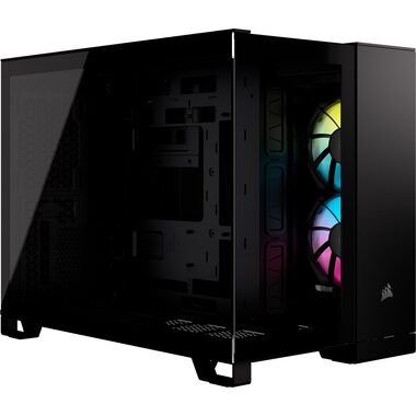 Corsair iCUE LINK 2500X RGB čierna / Micro-ATX / 1x USB-C 3.2 / 2x USB-A 3.2 / 2x 120mm RGB / bez zdroja