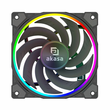 Akasa SOHO AR12 čierna / 120mm / Hydro Dynamic Bearing / 31.8 dB @ 2000 RPM / 58.3 CFM / 4-Pin PWM