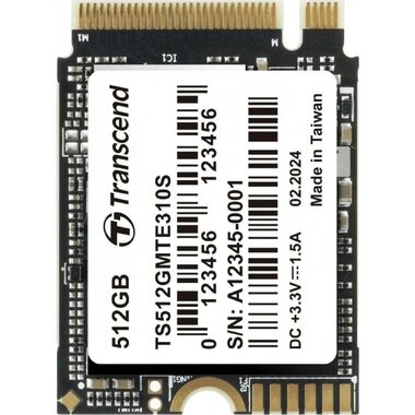 Transcend MTE310S 512GB / M.2 2230 / PCIe Gen4 / R: 3300MBps / W: 1700MBps / 5y 
