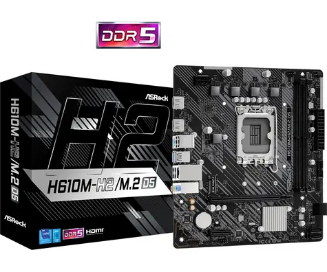 ASRock H610M-H2/M.2+ D5 / H610 / LGA 1700 / 2x DDR5 / PCIEx16 / 1x GLAN / mATX / dopredaj