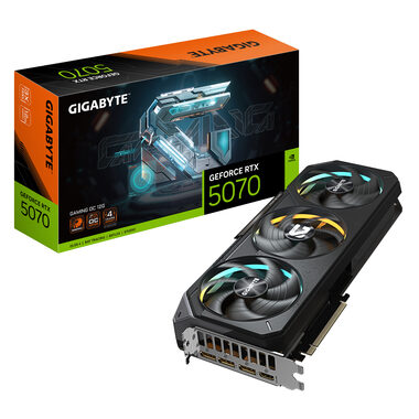 GIGABYTE GeForce RTX 5070 GAMING OC 12GB / 2165MHz / 12GB GDDR7 / 192-bit / 1x HDMI + 3x DP / 750W (16)