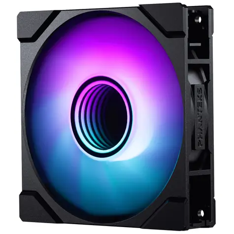 PHANTEKS M25 Gen2 PWM D-RGB čierna / 120mm / Hydraulic Bearing / 35.13 dB @ 2000 RPM / 72.72 CFM / 4-Pin PWM + 3-Pin